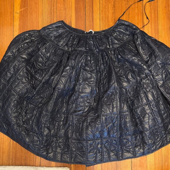 Cecilie Bahnsen Rosie Skirt in Quilted Navy Size 40/US 8 - Picture 4 of 5